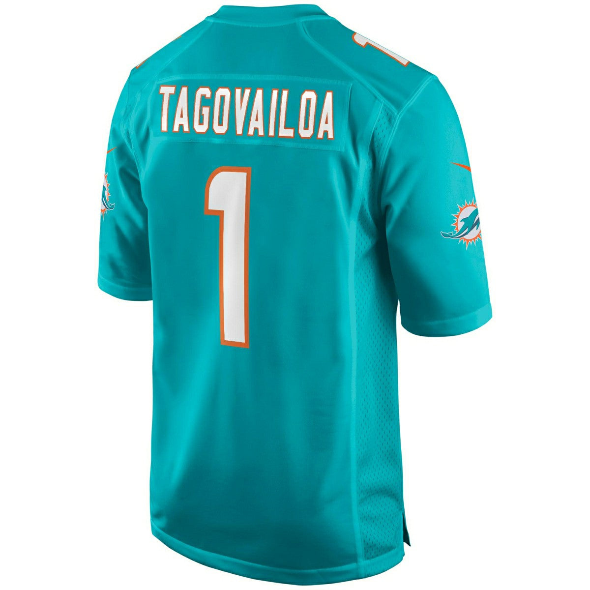 Tua Tagovailoa #1 Miami Dolphins Nike Game NFL Football Jersey Aqua Taass US