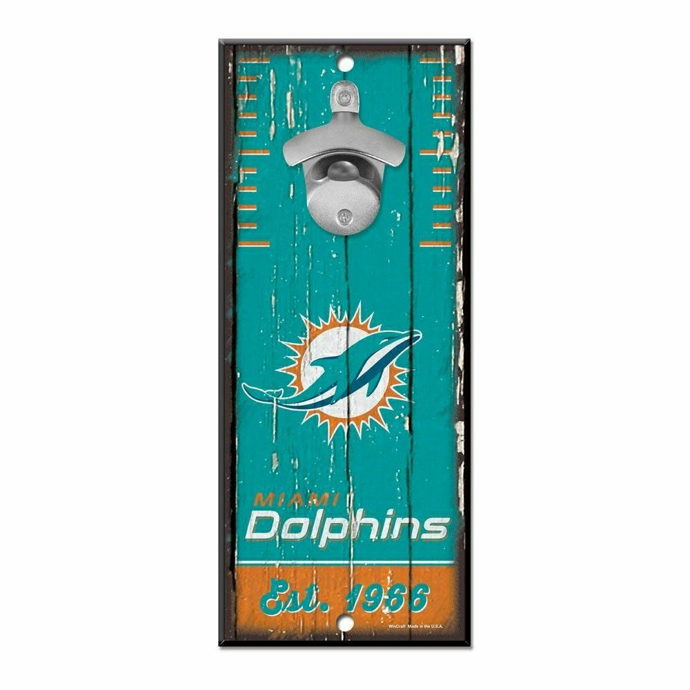 Miami Dolphins NFL Bottle Opener Sign Lifestyle