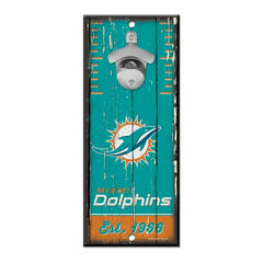 Miami Dolphins NFL Bottle Opener Sign Lifestyle
