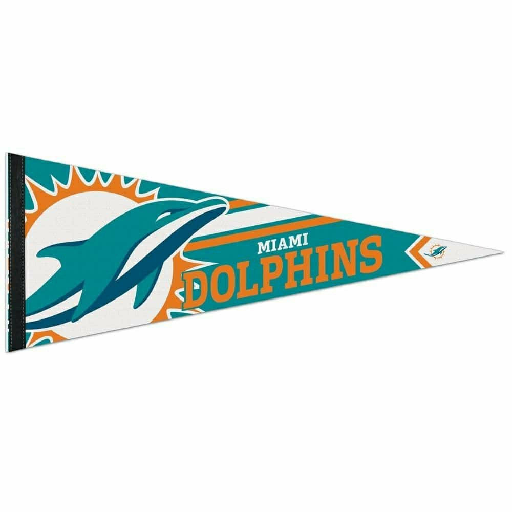 Miami Dolphins Big Logo Premium Football NFL Pennant Taass sale