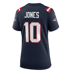 Mac Jones #10 New England Patriots Nike Game NFL Jersey Navy (WOMEN'S) Lifestyle