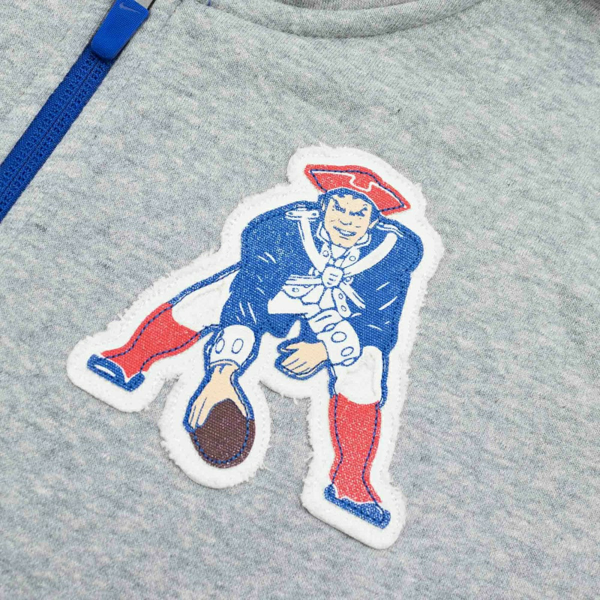 New England Patriots Historic Nike NFL Full-Zip Fleece Hoodie Gray Fashion