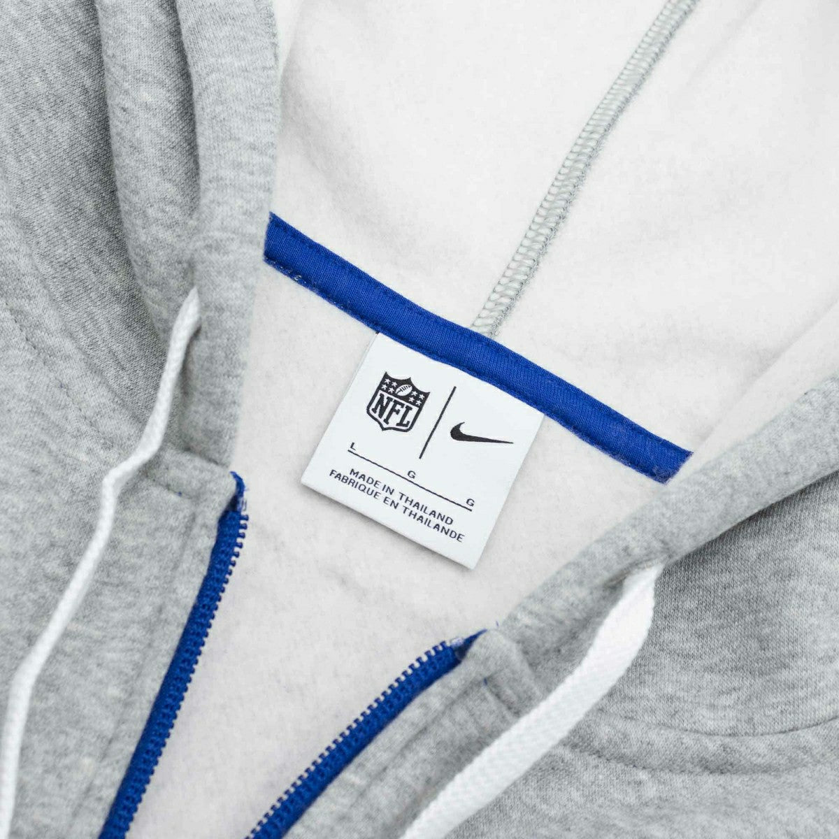 New England Patriots Historic Nike NFL Full-Zip Fleece Hoodie Gray Fashion