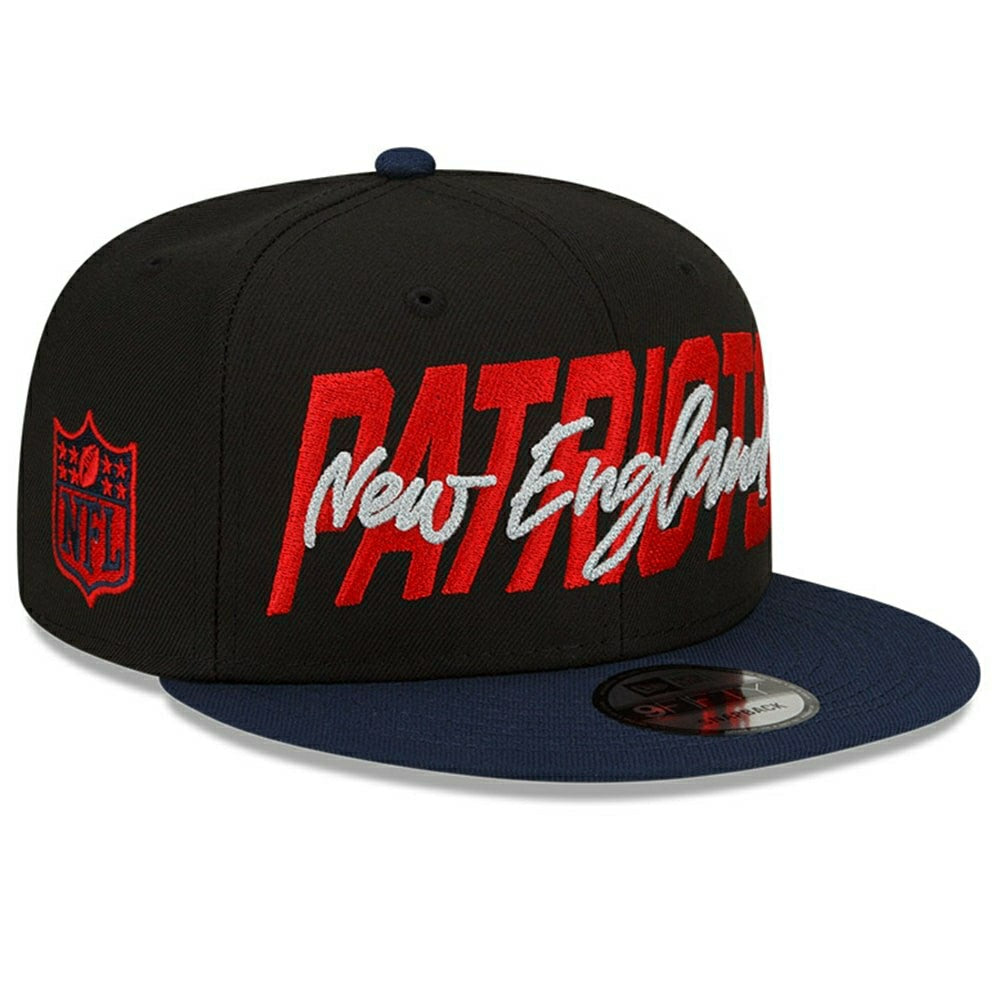 New England Patriots Official 2022 NFL Draft New Era 9FIFTY Snapback Cap Taass for sale