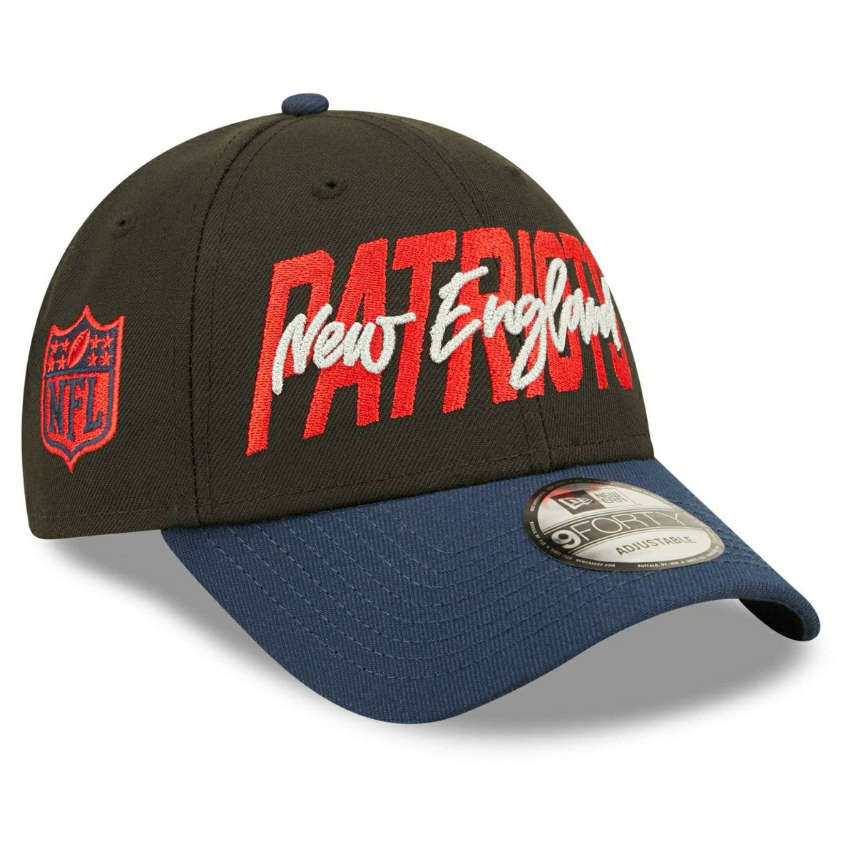 New England Patriots Official 2022 NFL Draft New Era 9FORTY Adjustable Cap Classic