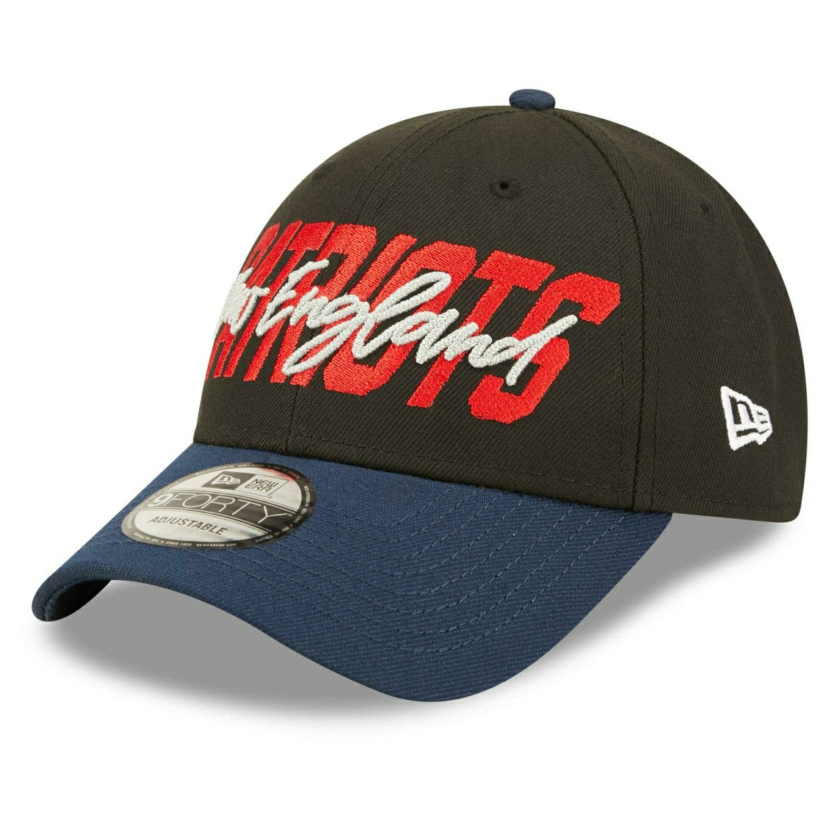 New England Patriots Official 2022 NFL Draft New Era 9FORTY Adjustable Cap Classic