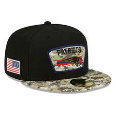 New England Patriots 2021 NFL On-Field Salute to Service New Era 59FIFTY Fitted Cap Fashion