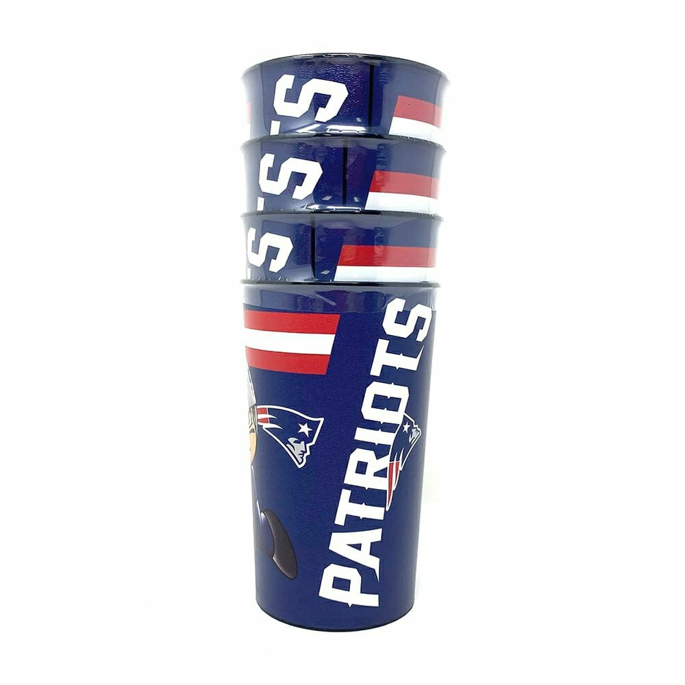 New England Patriots NFL TeenyMates Party Cup Set (4-Pack) Fashion