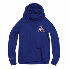 New England Patriots Funnel Neck Pullover NFL Hoodie (WOMEN'S) Classic