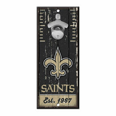 New Orleans Saints NFL Bottle Opener Sign Taass sale