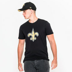 New Orleans Saints Team Logo New Era NFL T-Shirt Black Fashion