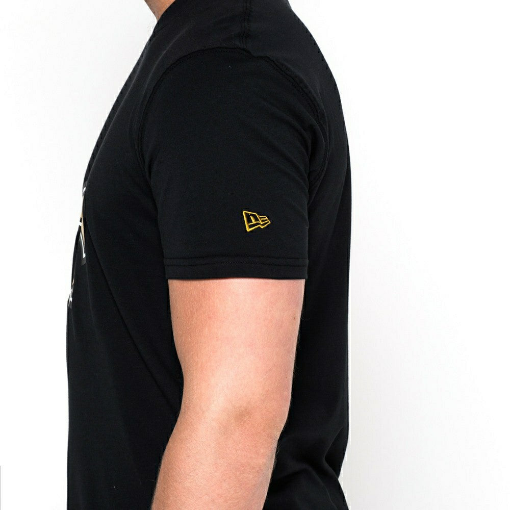 New Orleans Saints Team Logo New Era NFL T-Shirt Black Fashion