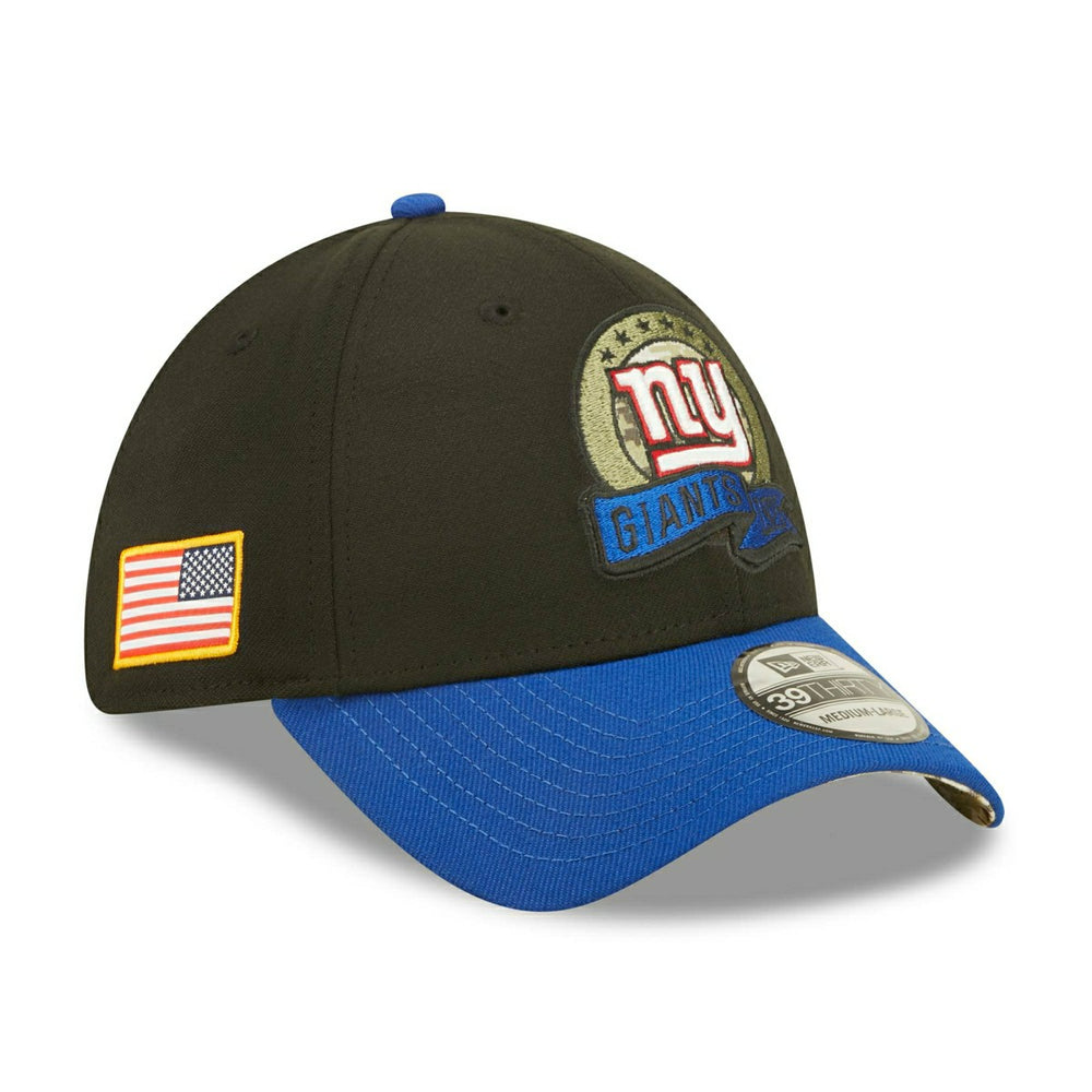 New York Giants 2022 NFL On-Field Salute to Service New Era 39THIRTY Flex Cap Lifestyle