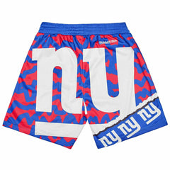 New York Giants Mitchell & Ness Jumbotron 2.0 NFL Shorts Taass sale