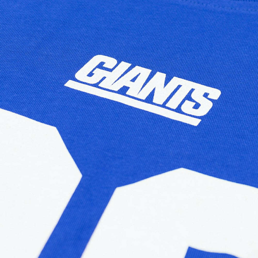 Saquon Barkley #26 New York Giants Iconic Player NFL T-Shirt Blue Lifestyle