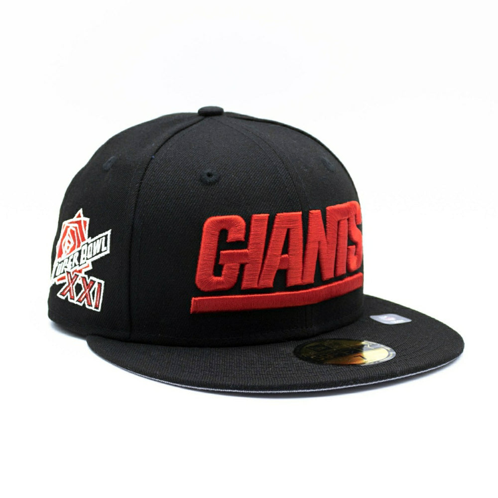 New York Giants Super Bowl XXI New Era 59FIFTY Fitted NFL Cap Black Fashion