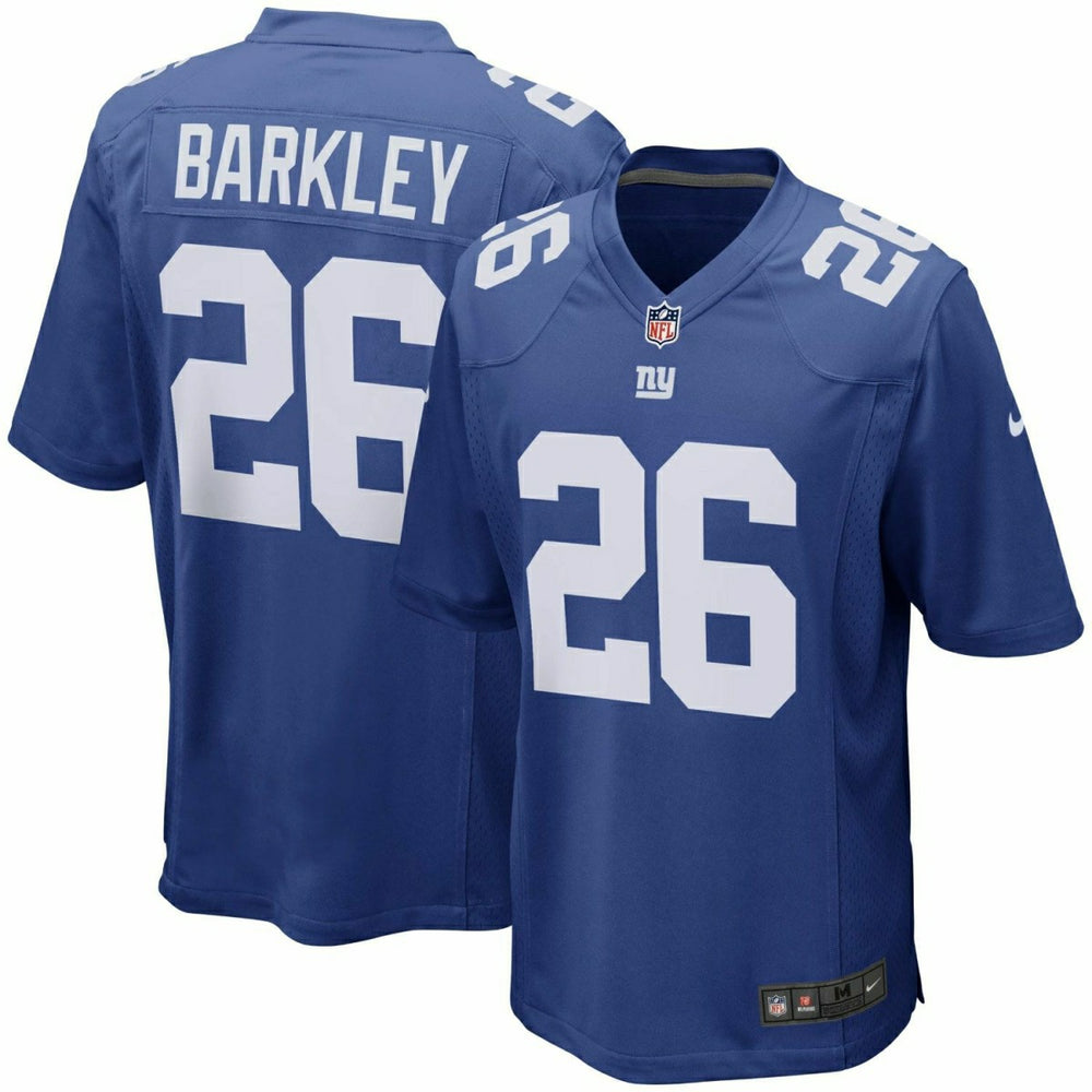 Saquon Barkley #26 New York Giants Game Football NFL Jersey Blue Classic