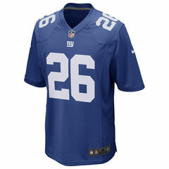 Saquon Barkley #26 New York Giants Game Football NFL Jersey Blue Classic