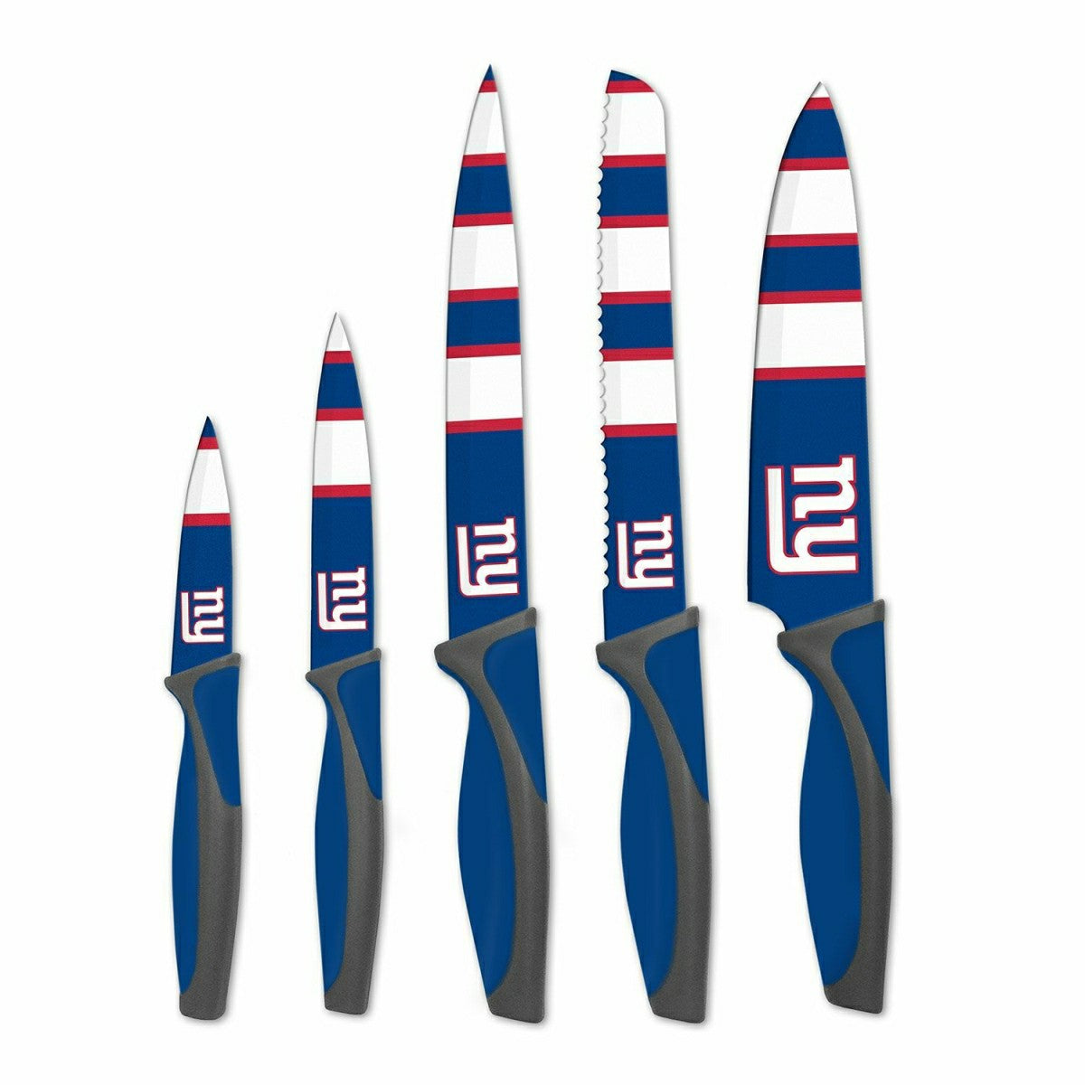 New York Giants NFL 5-Piece Kitchen Knife Set Taass for sale