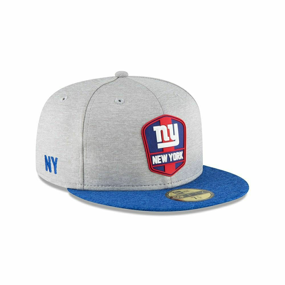 New York Giants 2018 NFL Sideline 59FIFTY Fitted Cap Road Lifestyle