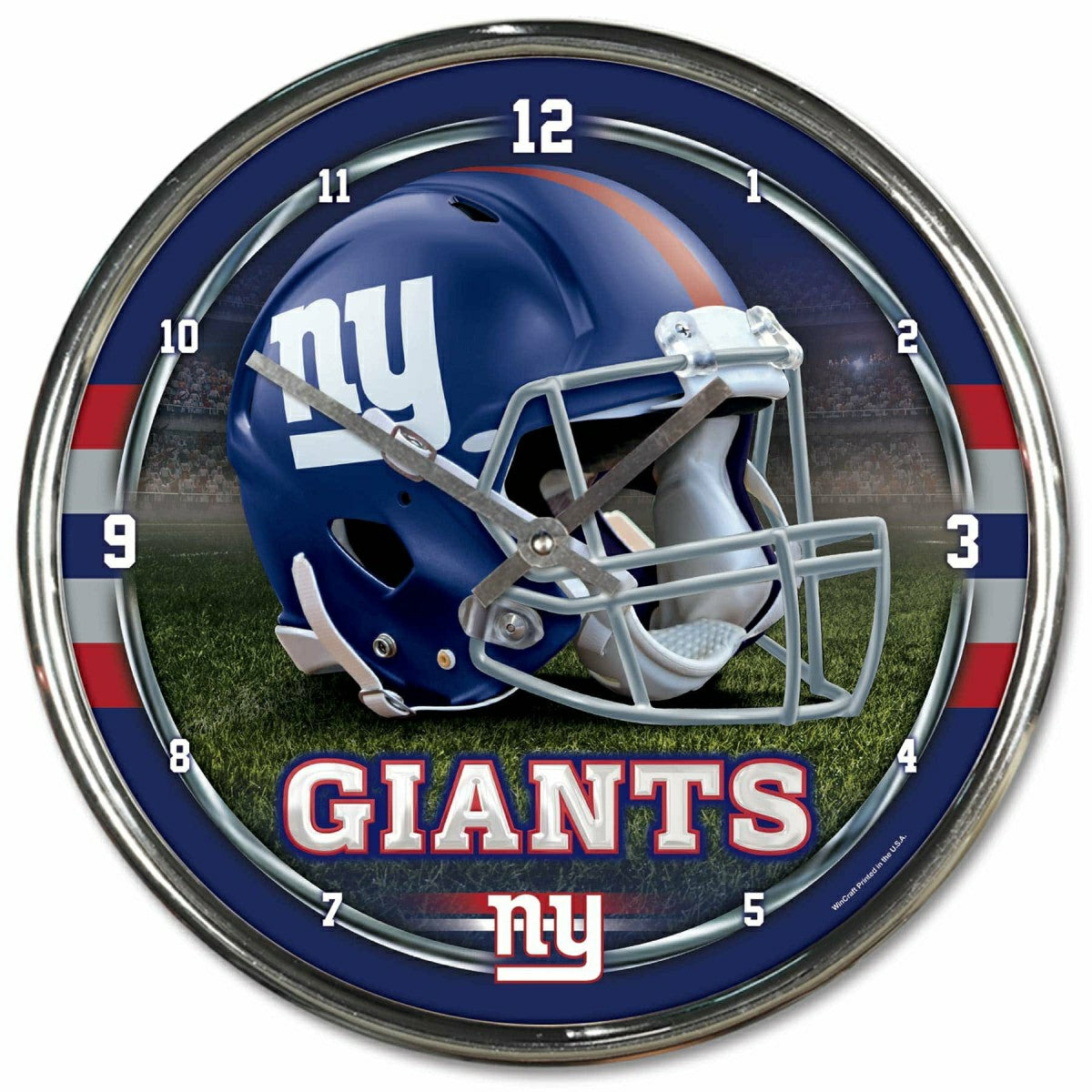 New York Giants Chrome NFL Wall Clock Taass US