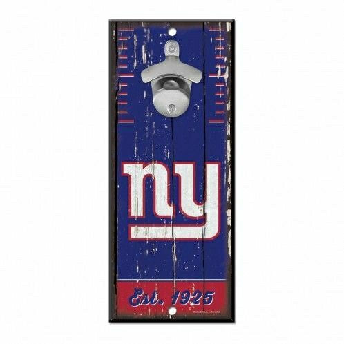 New York Giants NFL Bottle Opener Sign Classic