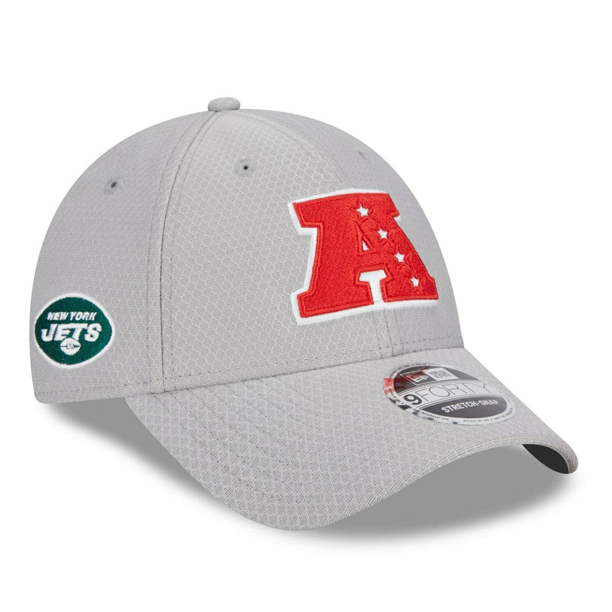 New York Jets AFC 2024 Pro Bowl New Era Stretch-Snap 9FORTY NFL Cap Gray Classic
