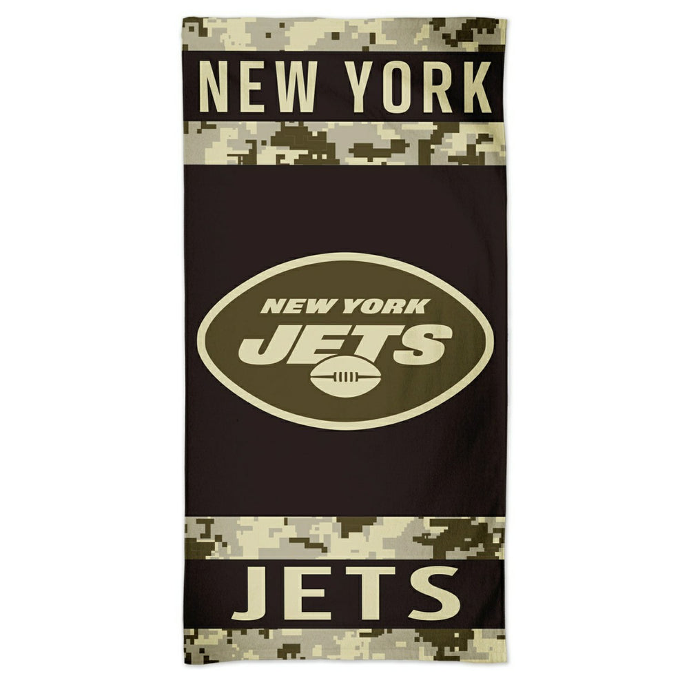 New York Jets Camo Spectra NFL Beach Towel Lifestyle