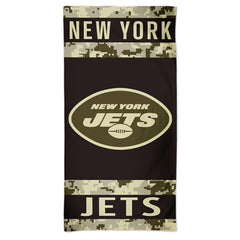 New York Jets Camo Spectra NFL Beach Towel Lifestyle