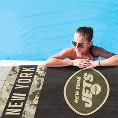 New York Jets Camo Spectra NFL Beach Towel Lifestyle