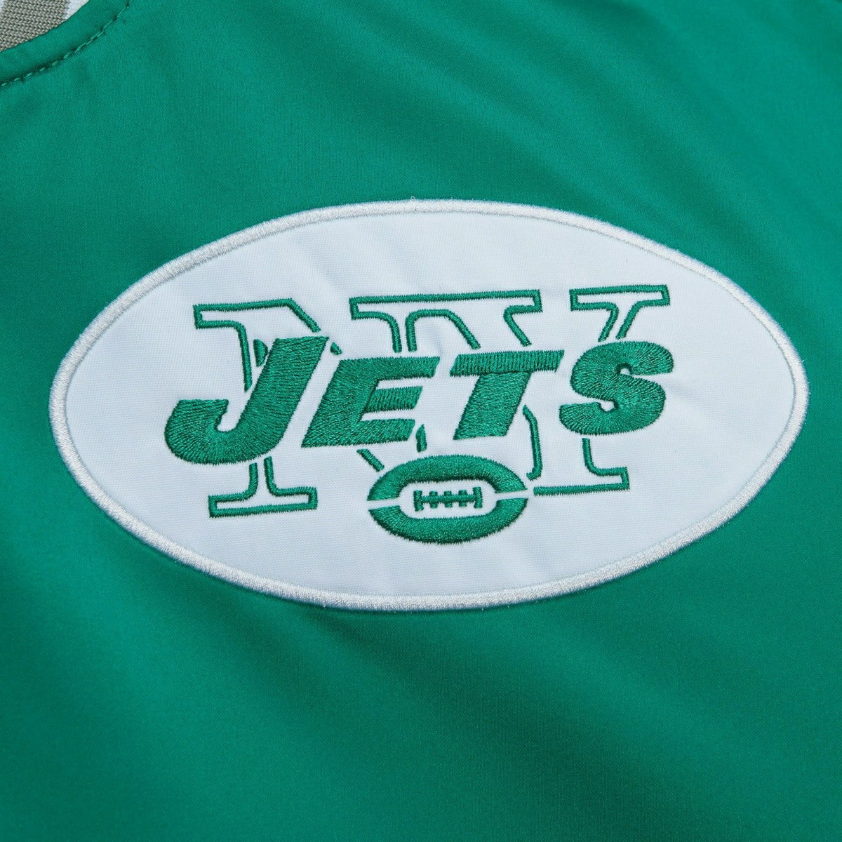 New York Jets Mitchell & Ness Heavyweight Satin NFL Jacket Taass US