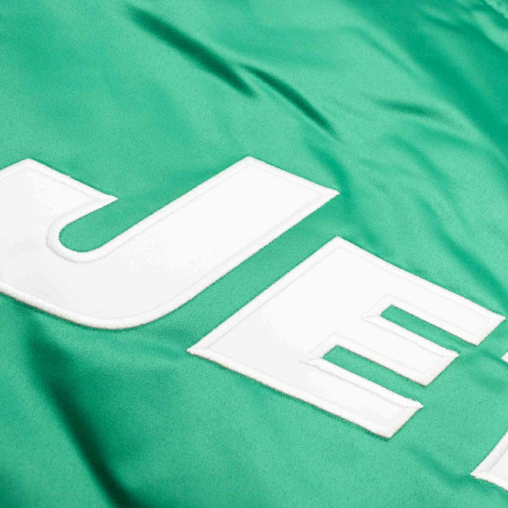 New York Jets Mitchell & Ness Heavyweight Satin NFL Jacket Taass US