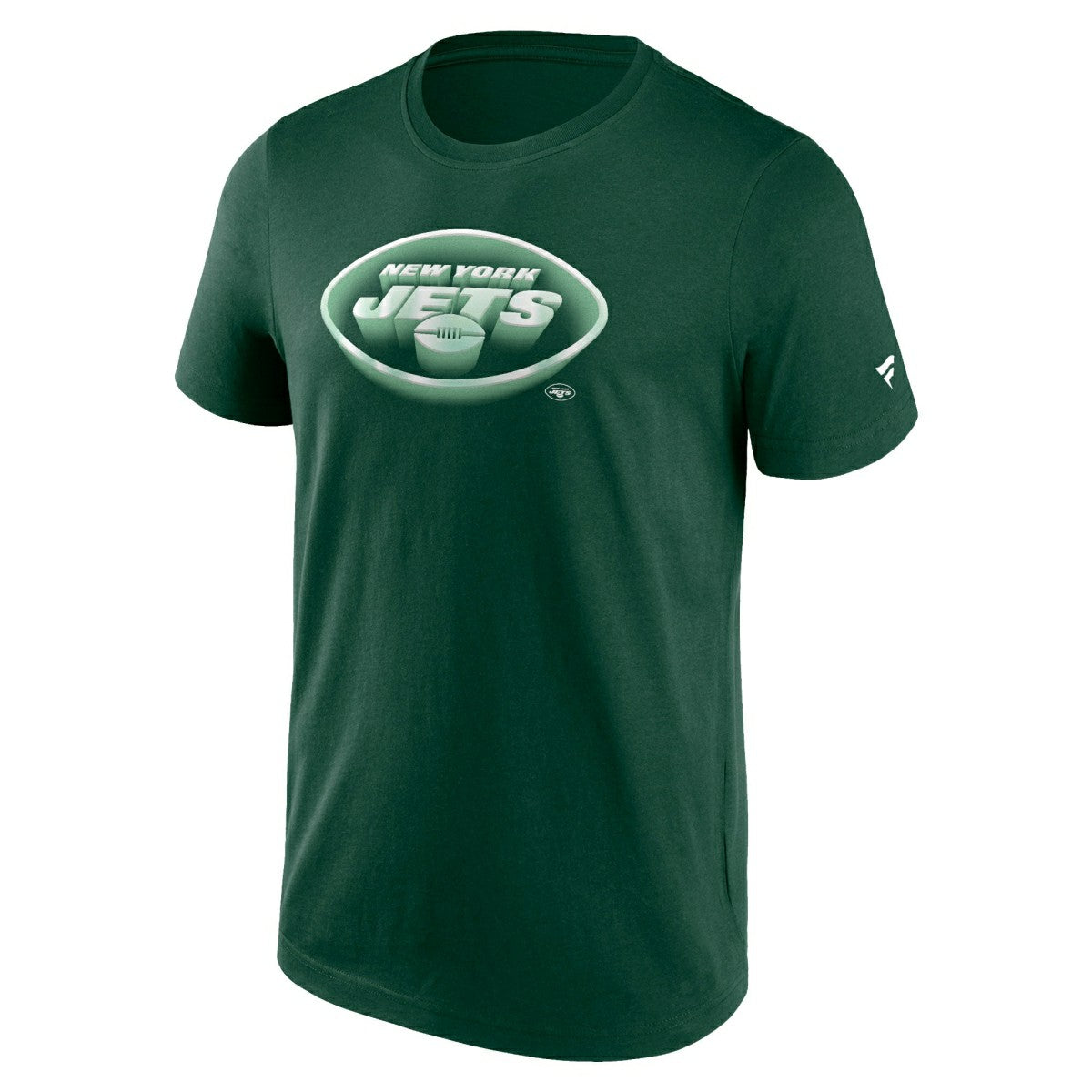New York Jets Chrome Logo NFL T-Shirt Green Taass for sale