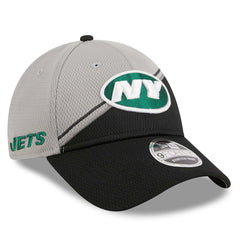 New York Jets Colorway 2023 NFL Sideline New Era Stretch-Snap 9FORTY Cap Gray Lifestyle