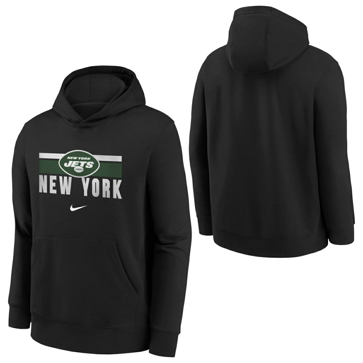 New York Jets NFL Team Stripes Nike Club Hoodie (YOUTH) Taass for sale