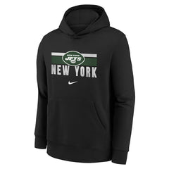 New York Jets NFL Team Stripes Nike Club Hoodie (YOUTH) Taass for sale