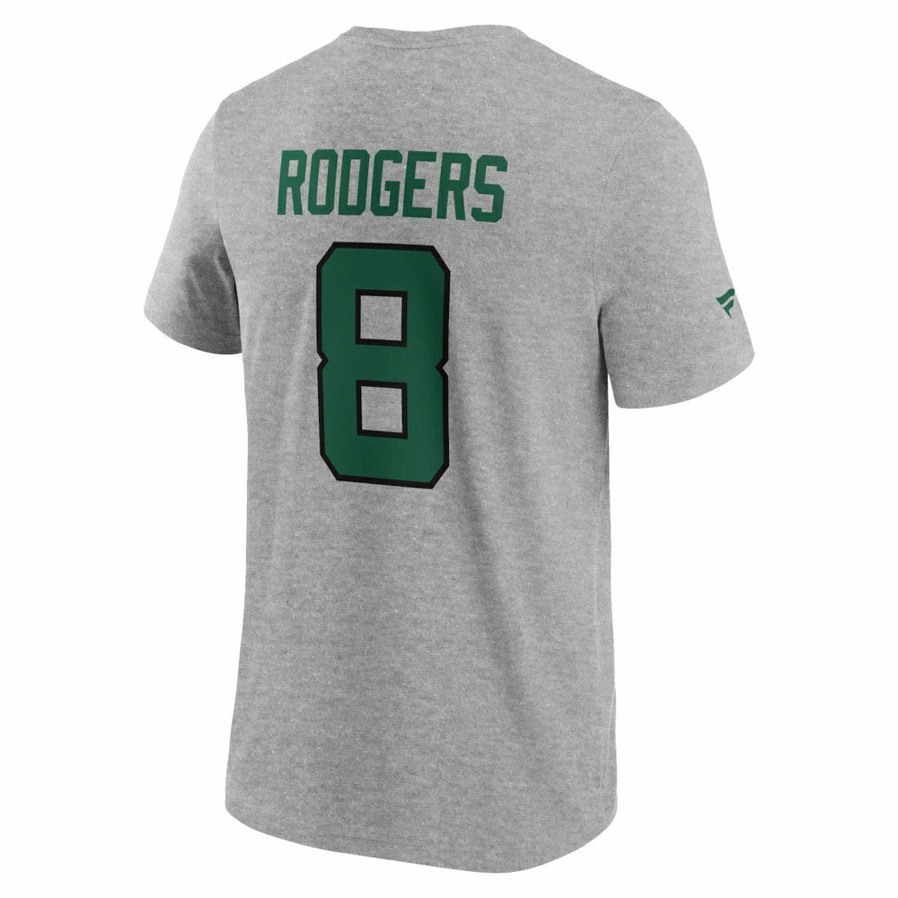 Aaron Rodgers #8 New York Jets Player NFL T-Shirt Gray Taass US
