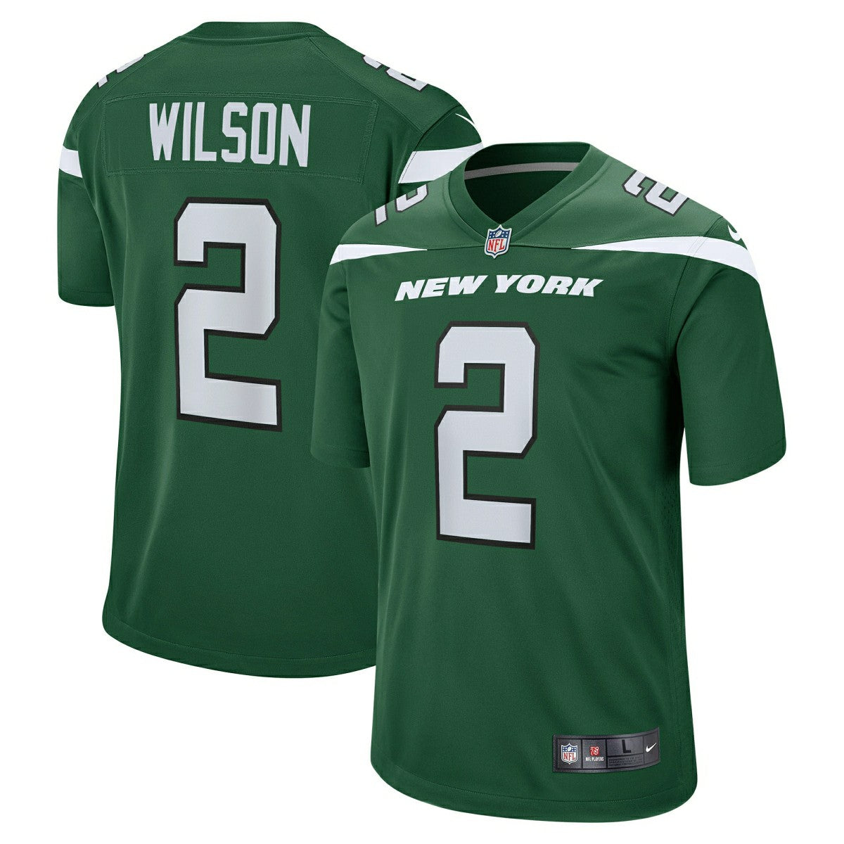 Zach Wilson #2 New York Jets Nike Game NFL Football Jersey Green Classic