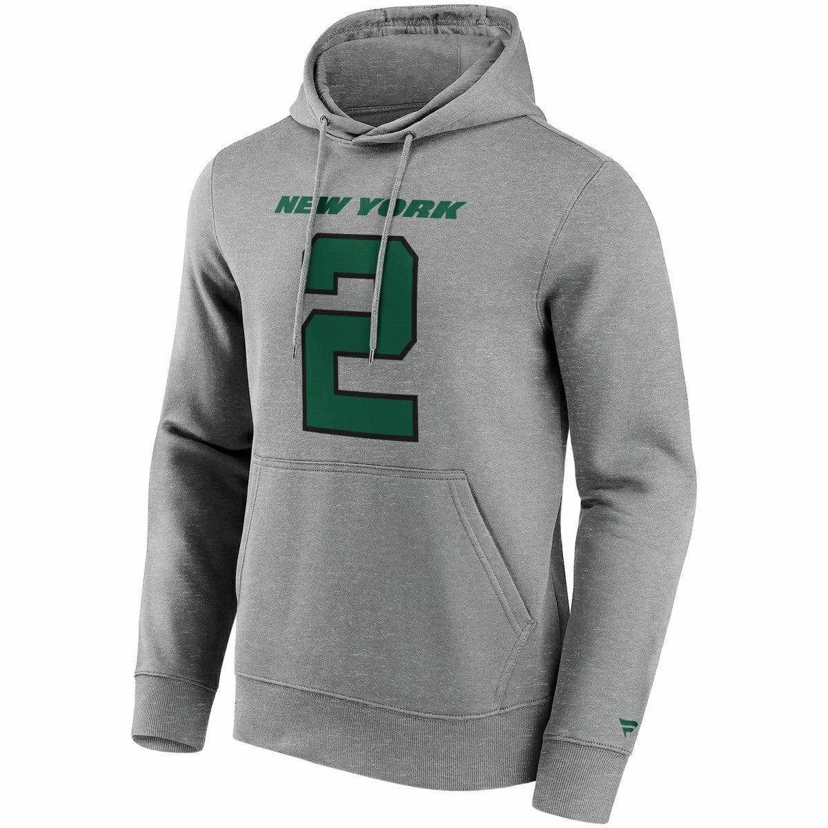 Zach Wilson #2 New York Jets Iconic Player NFL Hoodie Grey Fashion