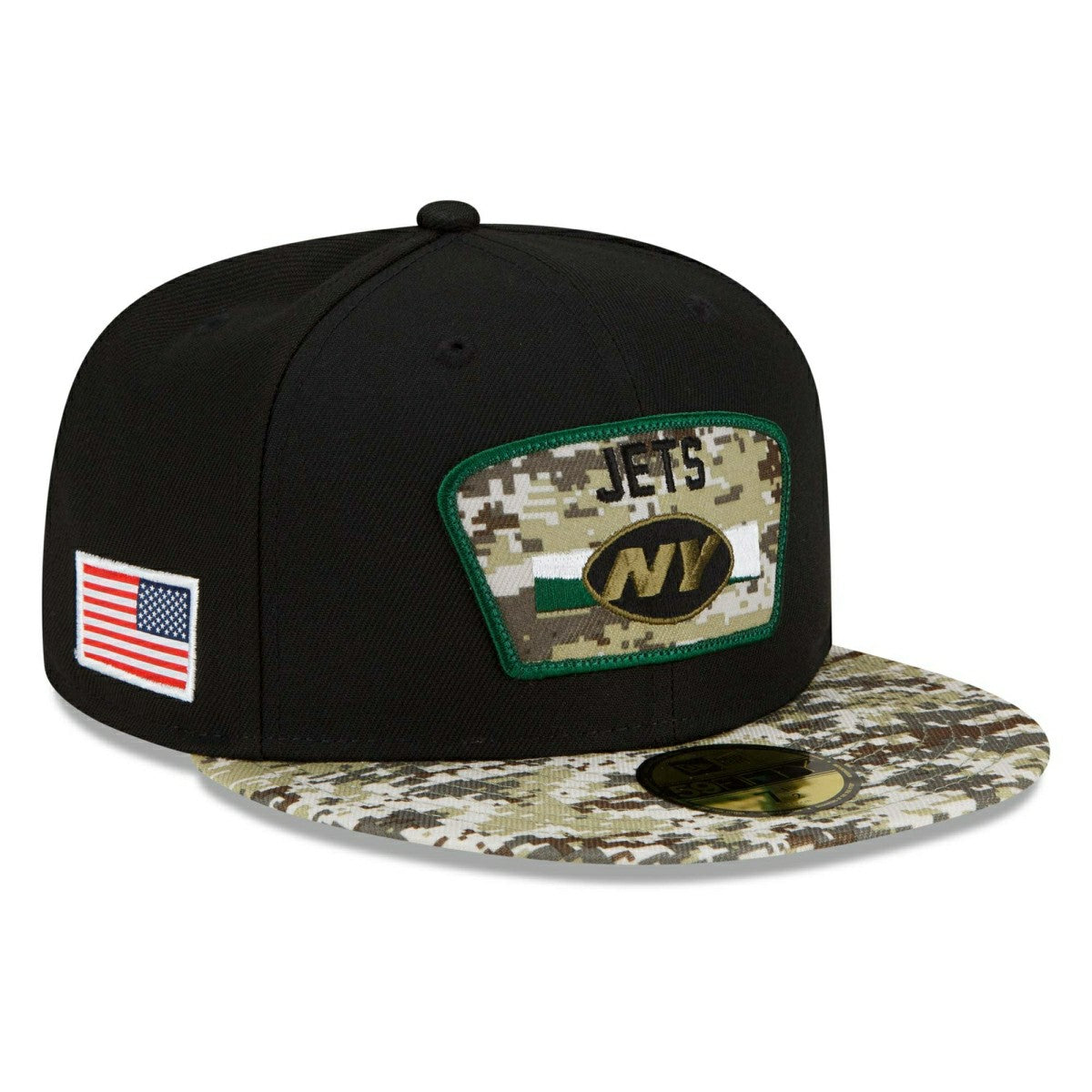 New York Jets 2021 NFL On-Field Salute to Service New Era 59FIFTY Fitted Cap Taass US