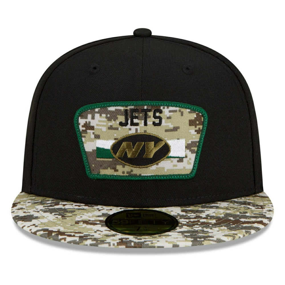 New York Jets 2021 NFL On-Field Salute to Service New Era 59FIFTY Fitted Cap Taass US