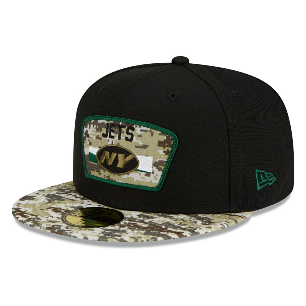 New York Jets 2021 NFL On-Field Salute to Service New Era 59FIFTY Fitted Cap Taass US