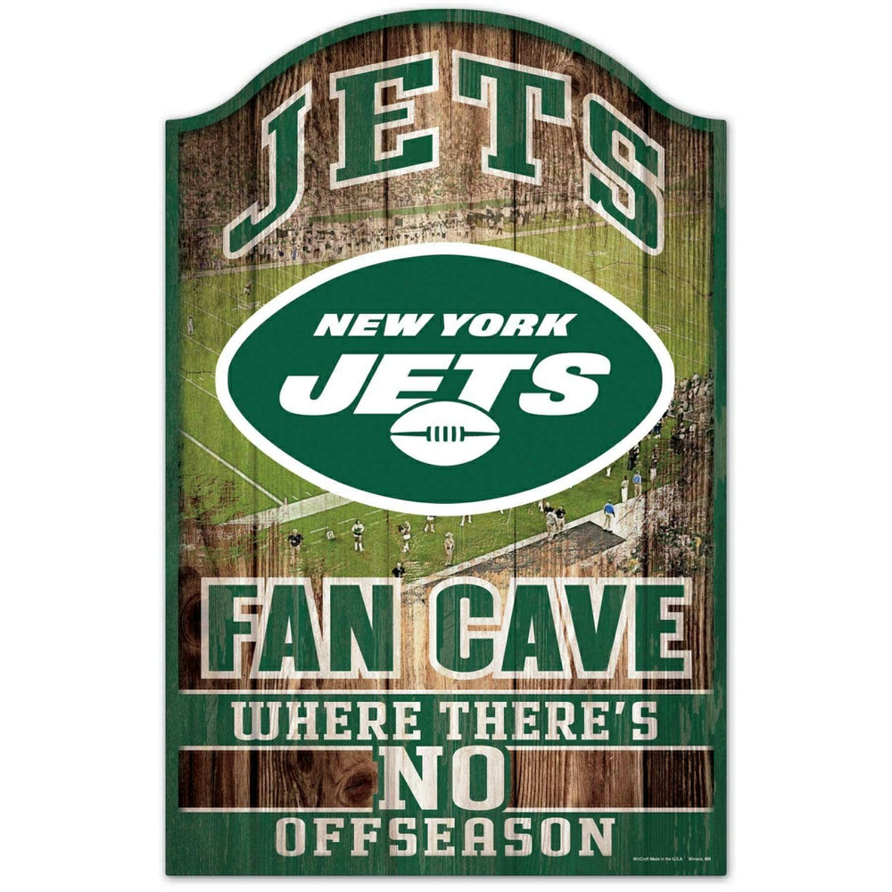 New York Jets WinCraft NFL Fan Cave Wood Sign Classic