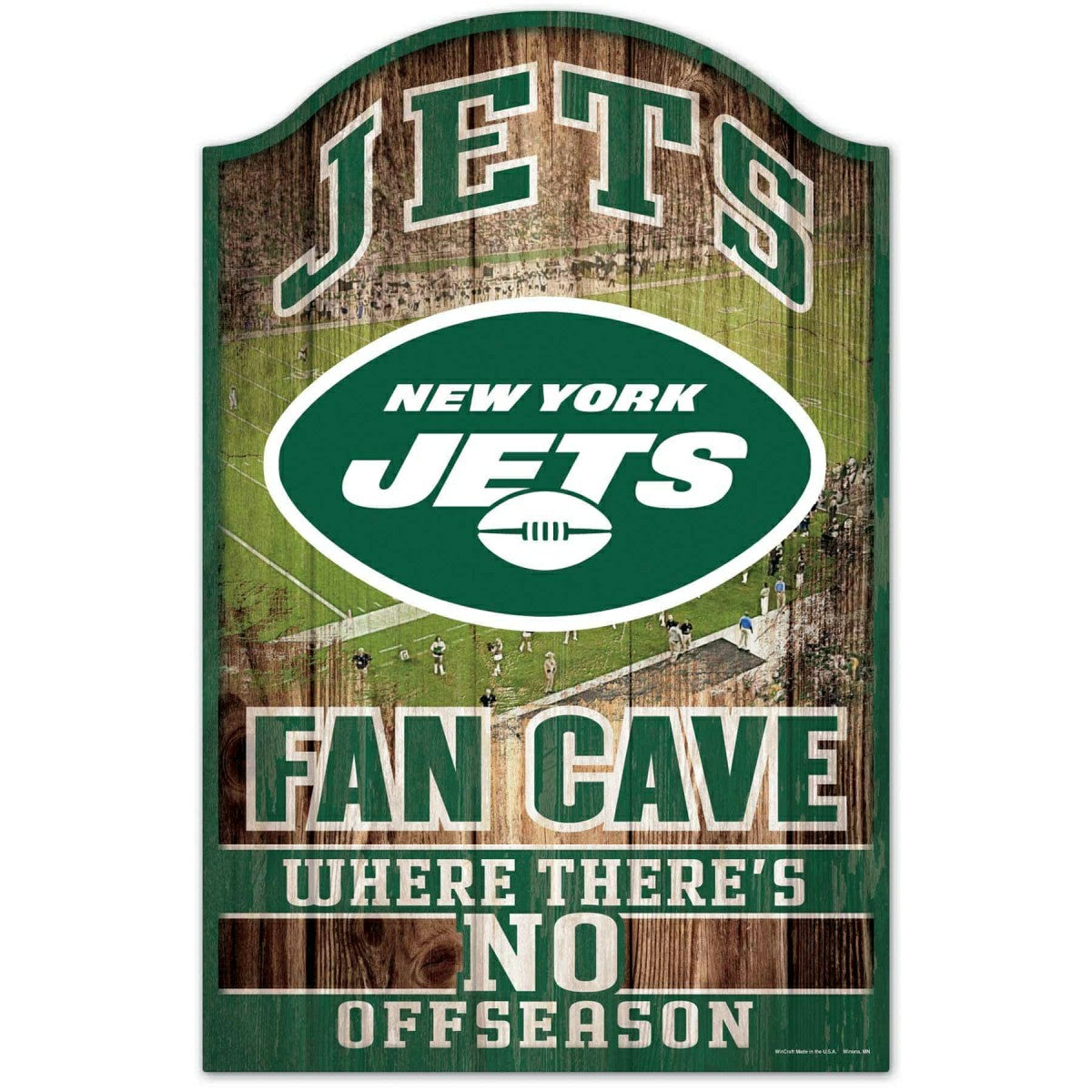 New York Jets WinCraft NFL Fan Cave Wood Sign Classic