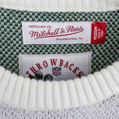 Philadelphia Eagles Mitchell & Ness Retro Helmet NFL Crew Sweater Classic