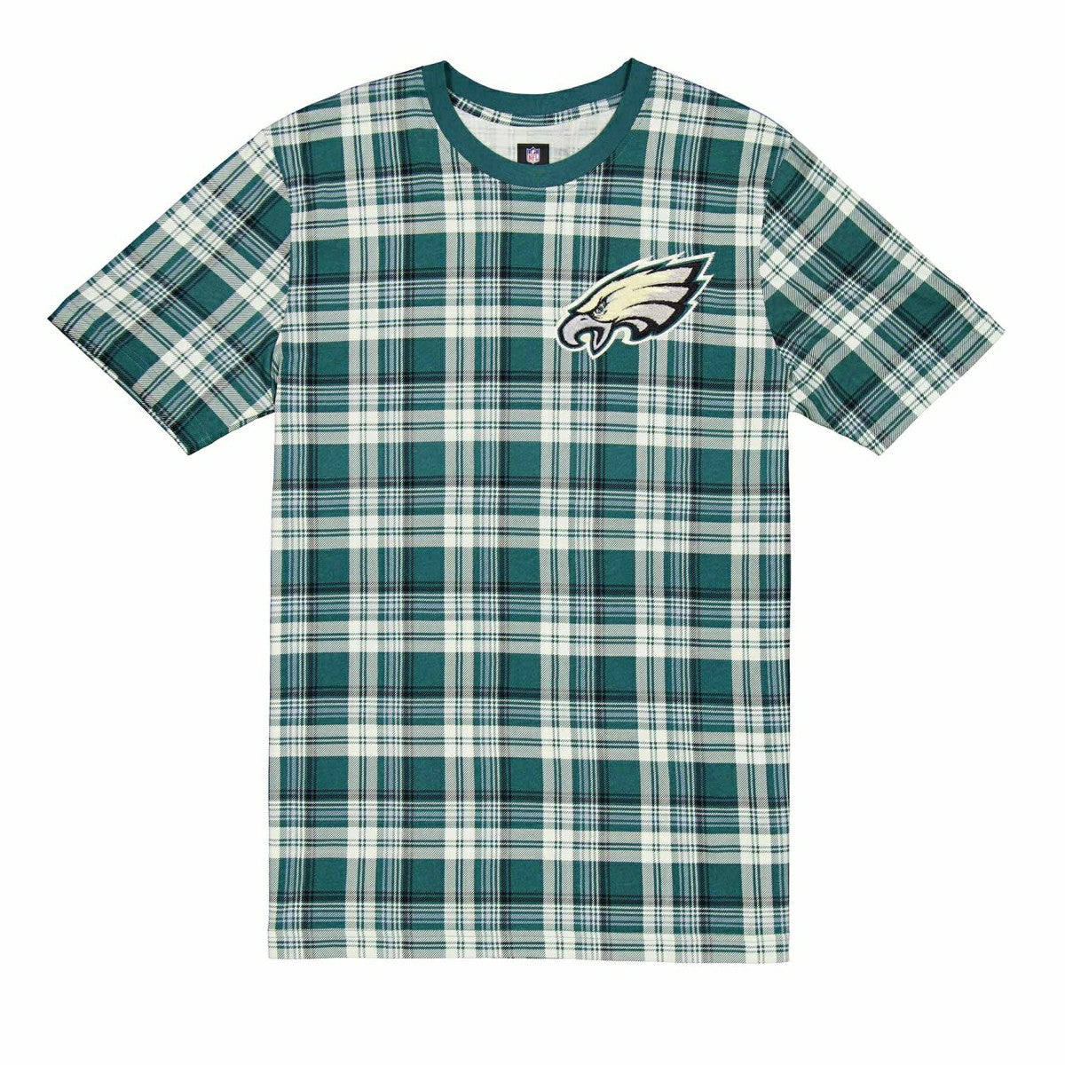Philadelphia Eagles Plaid 2024 New Era 3rd Down NFL T-Shirt Green Lifestyle