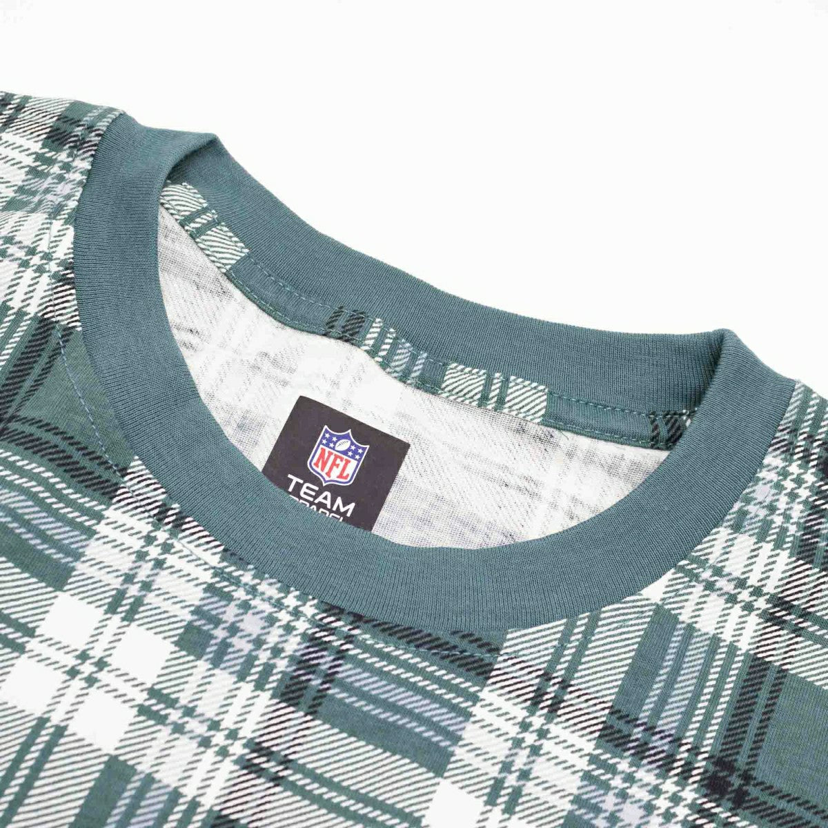 Philadelphia Eagles Plaid 2024 New Era 3rd Down NFL T-Shirt Green Lifestyle
