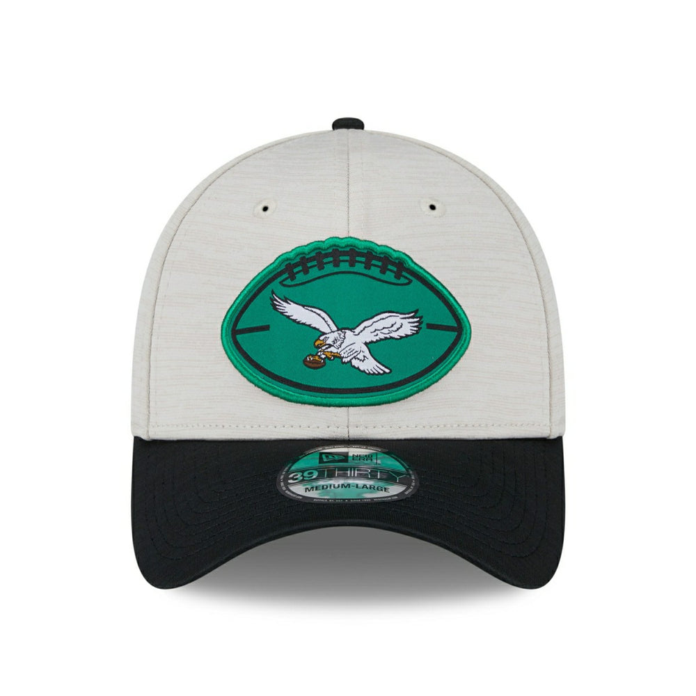 Philadelphia Eagles Historic 2024 NFL Sideline New Era 39THIRTY Flex Cap Taass for sale