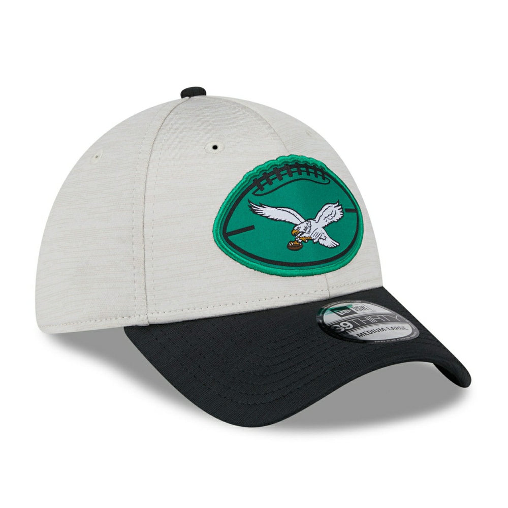 Philadelphia Eagles Historic 2024 NFL Sideline New Era 39THIRTY Flex Cap Taass for sale