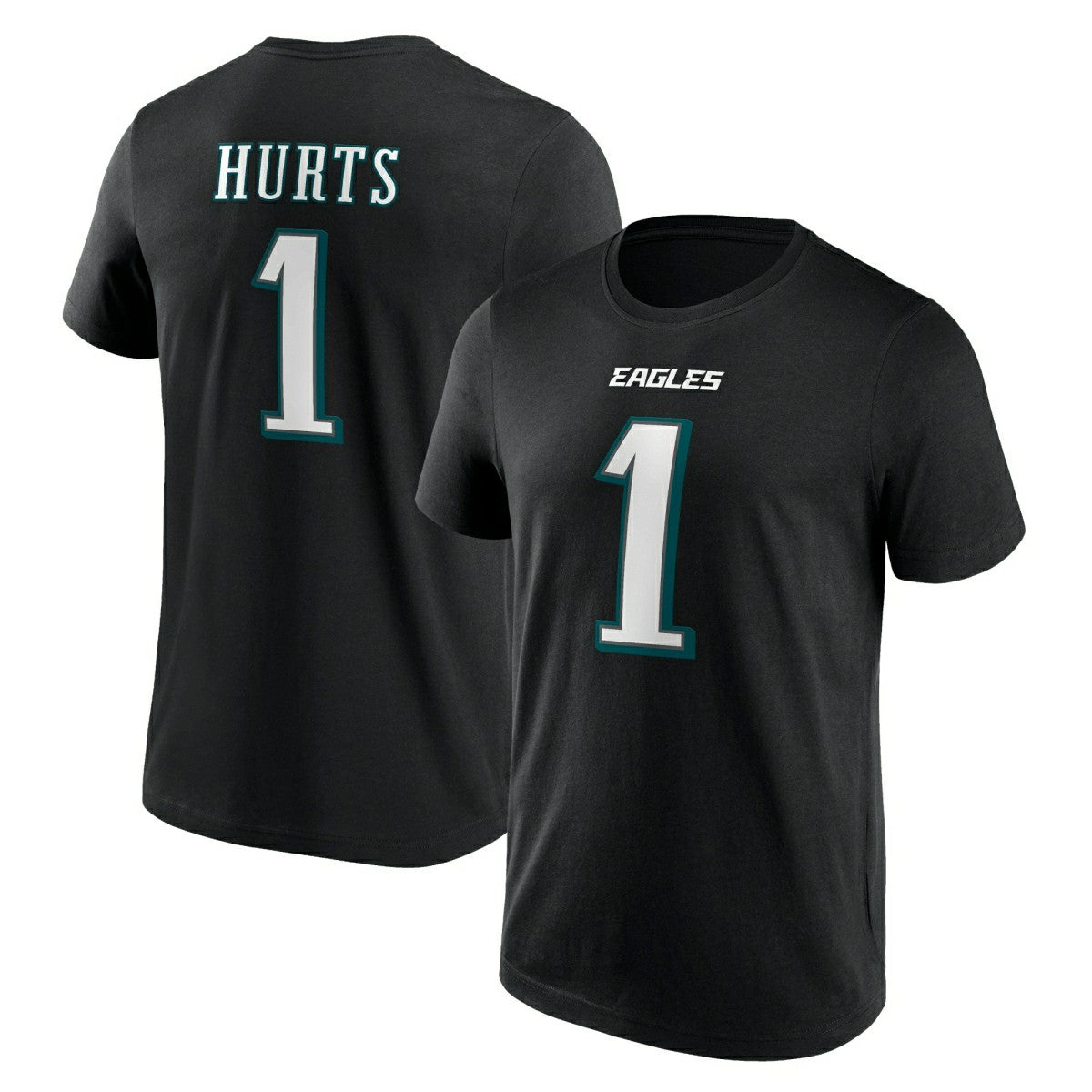 Jalen Hurts #1 Philadelphia Eagles Player NFL T-Shirt Black Taass US